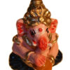 Ganesh muzikantje geverfd, klein (cymbaal)