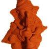 Terracotta Ganesh muzikantje, groot (toeter)