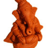 Terracotta Ganesh muzikantje, groot (trommel)