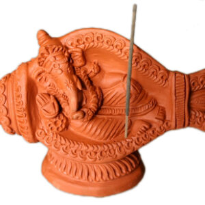 Ganesh wierookhouder  in schelp