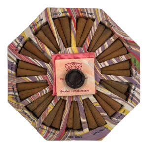 Goud cirkel 15x2 kegeltjes