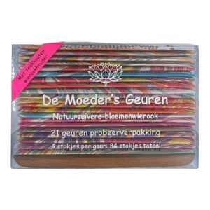 MF transparant doosje 21x4 stokjes + wierookhouder
