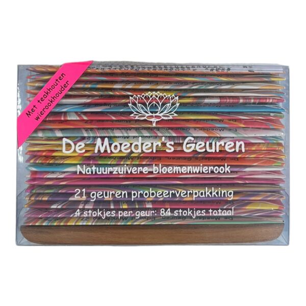 MF transparant doosje 21x4 stokjes + wierookhouder