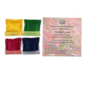 4 NOSTALGISCHE GEUREN mini geurkussentjes