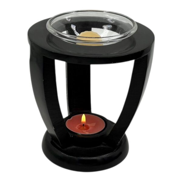 Aromalamp - drie pilaren (zwart)