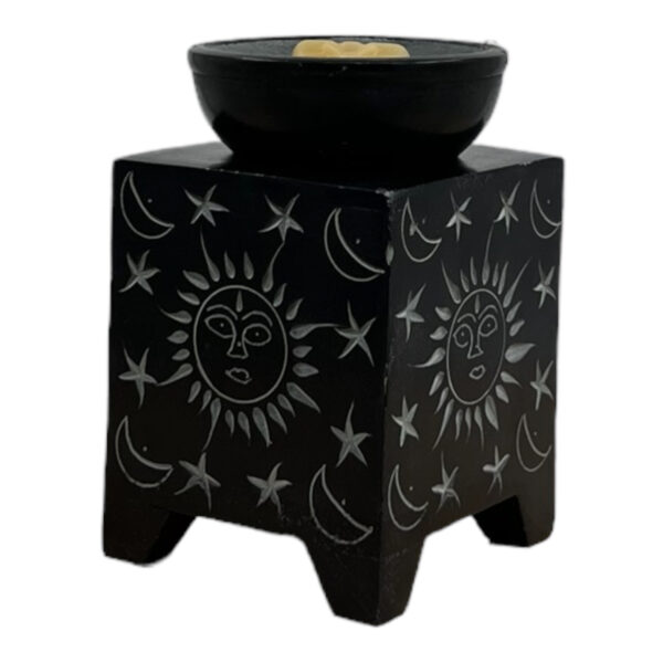 Aromalamp - gekerfd - zon en maan - Afbeelding 2