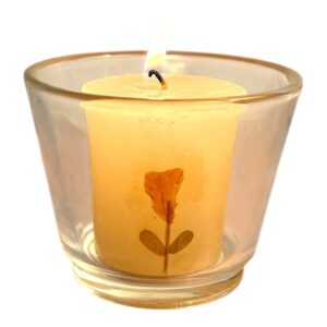 glaasje met natuurlijk geurkaarsje