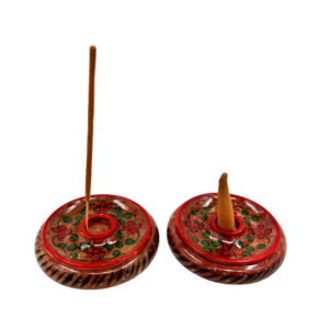 Wierookhouder speksteen handbeschilderd