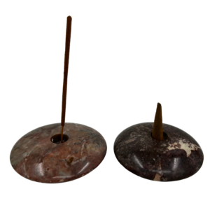 Wierook speksteen discus donker