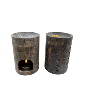 Aromalampspeksteen busvorm hoog massief, plain