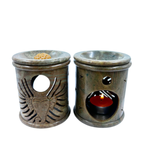 Aromalamp gekerfd busvorm Ganesh + cirkel